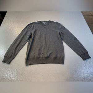 Gray V-Neck Sweater